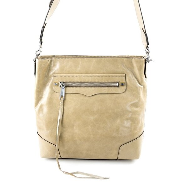 Rebecca Minkoff Handbags - NWT Rebecca Minkoff Regan Slim Bucket Shoulder Bag Cammeo Taupe Beige Crossbody